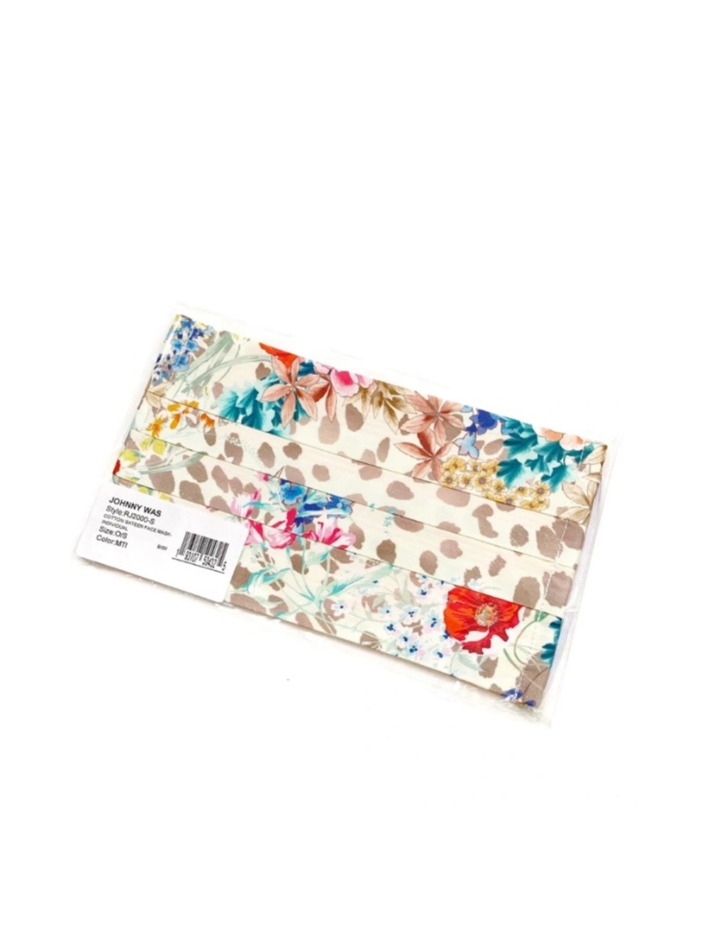 Johnny Was Mask Face Cover Floral Pattern